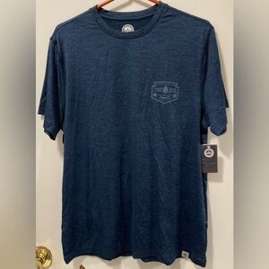 Flag & Anthem MadeFlex Men's Short Sleeve Crew Neck Shirt Navy Size Medium NWT